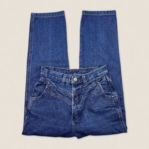 Vintage Western Rockies Rocky Mountain Blue Yoke Jeans 5/6 - Size 26 x 26